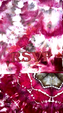 Load image into Gallery viewer, CUSTOM Tie-Dye RSVP Embroidery Blankets
