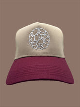 Load image into Gallery viewer, Khaki/Burgundy Snapback
